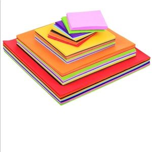 4 Sizes Squares Tissue Paper Bulk Multicolor Craft